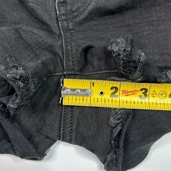 American Eagle Super Stretch Super Low Shortie Black Shorts Size 12 - Picture 5 of 9